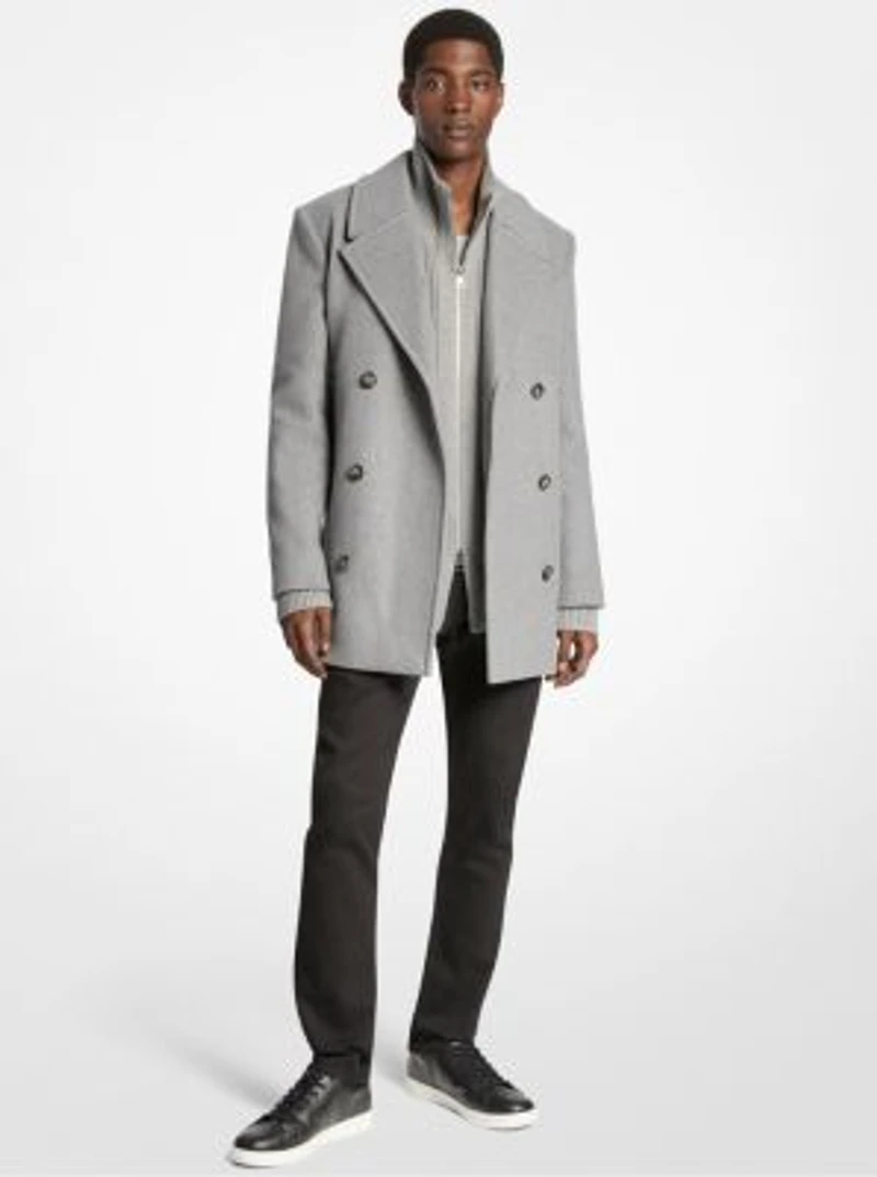 Wool Blend Peacoat