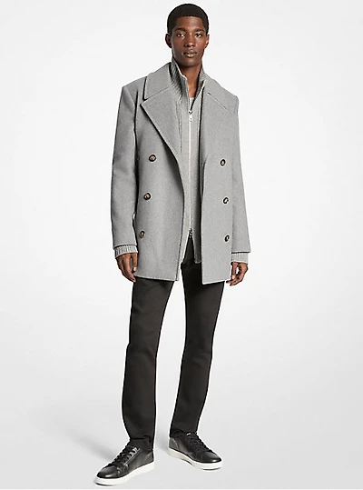 Wool Blend Peacoat