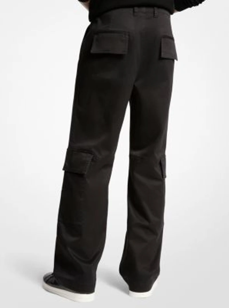 Stretch Cotton Cargo Pants