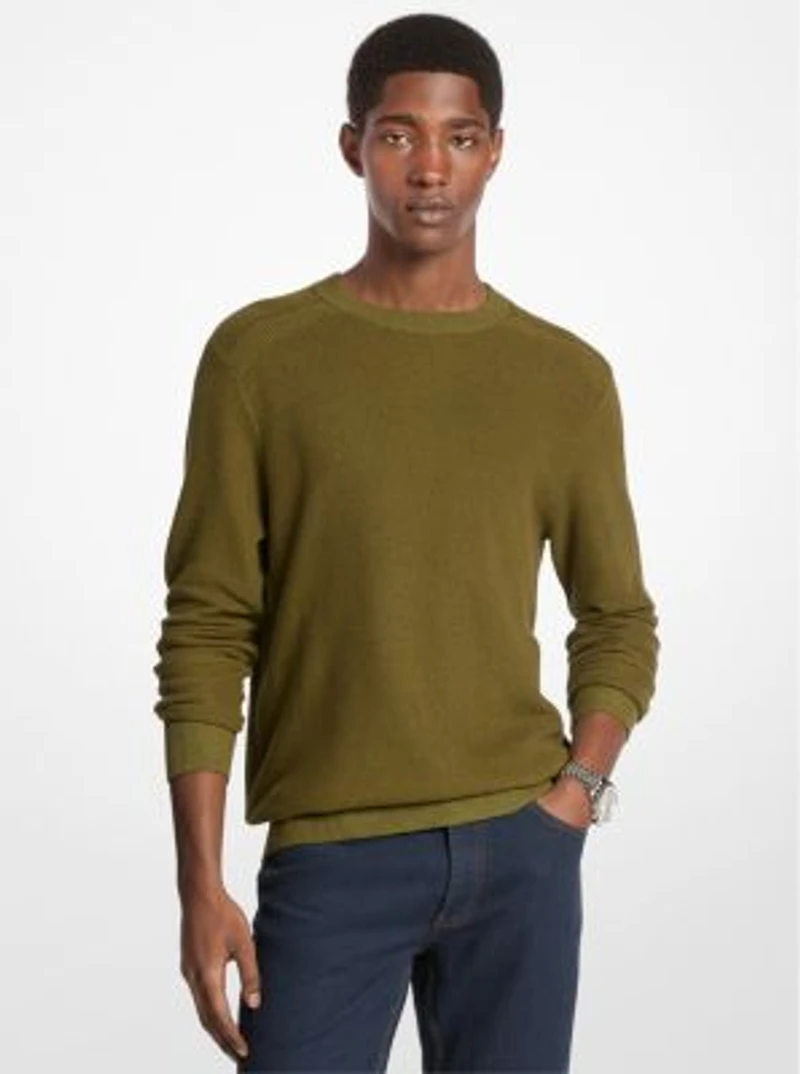 Cotton Mouliné Sweater