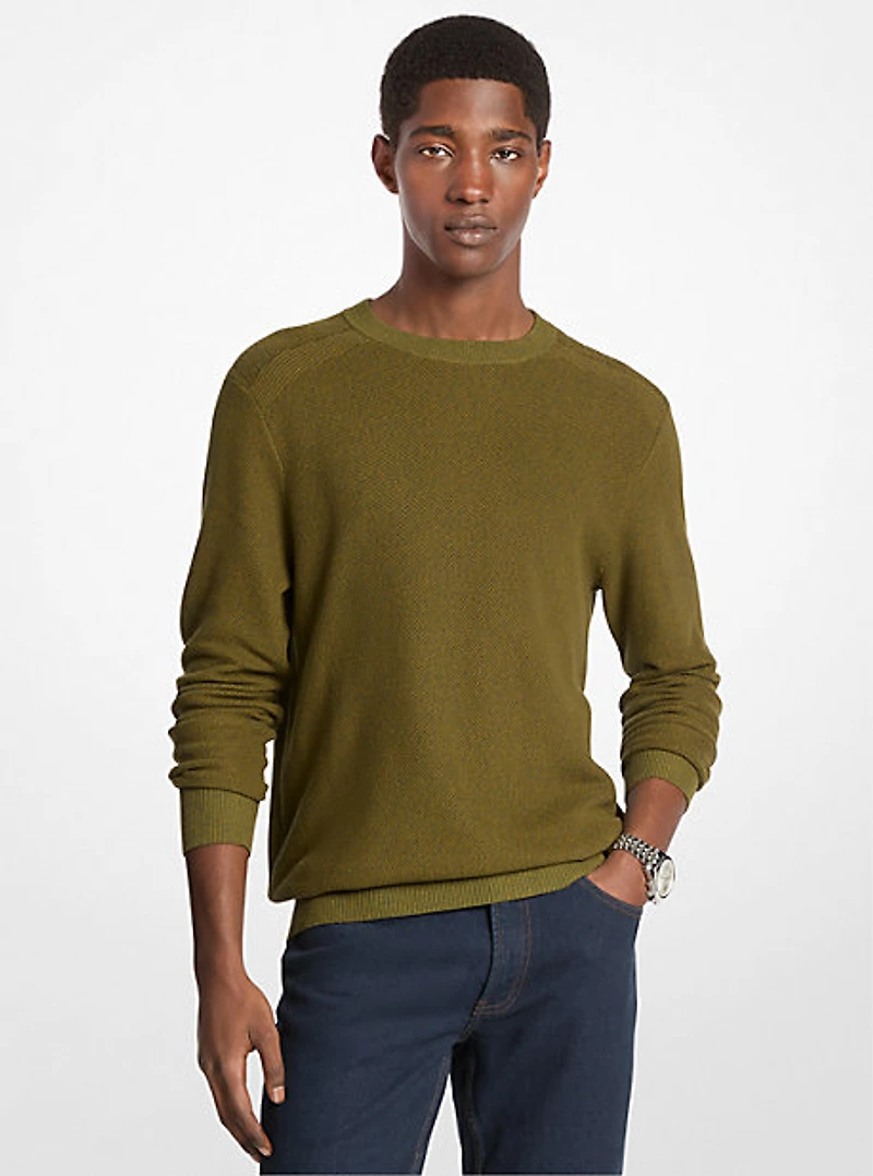Cotton Mouliné Sweater