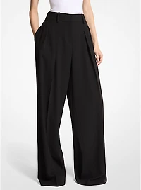 Pleated Wool Trousers