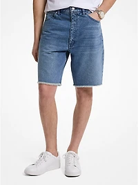 Frayed Denim Shorts