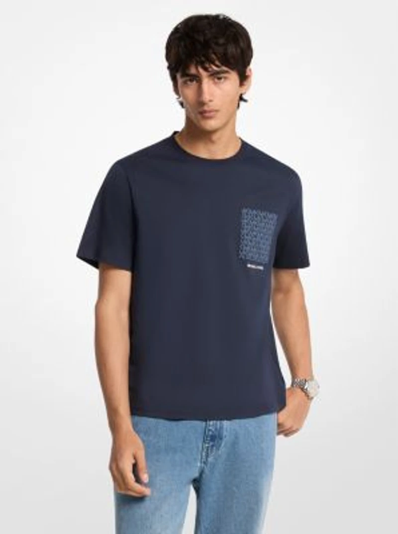Signature Logo Pocket Cotton T-shirt