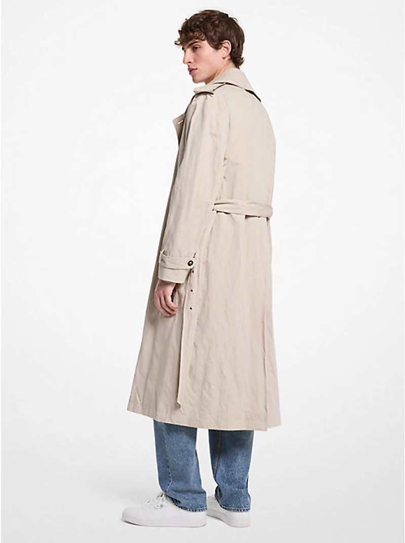 Inox Oversized Cotton Blend Trench Coat