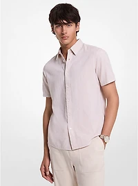 Dot Linen and Cotton Shirt