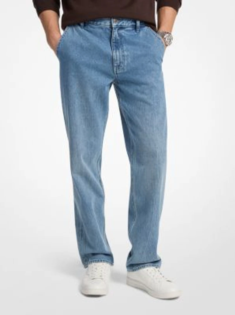 Finn Straight-Leg Stretch Denim Jeans