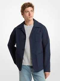 Cotton-and-Linen Blend Chore Coat