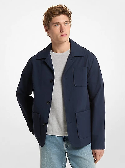 Cotton-and-Linen Blend Chore Coat