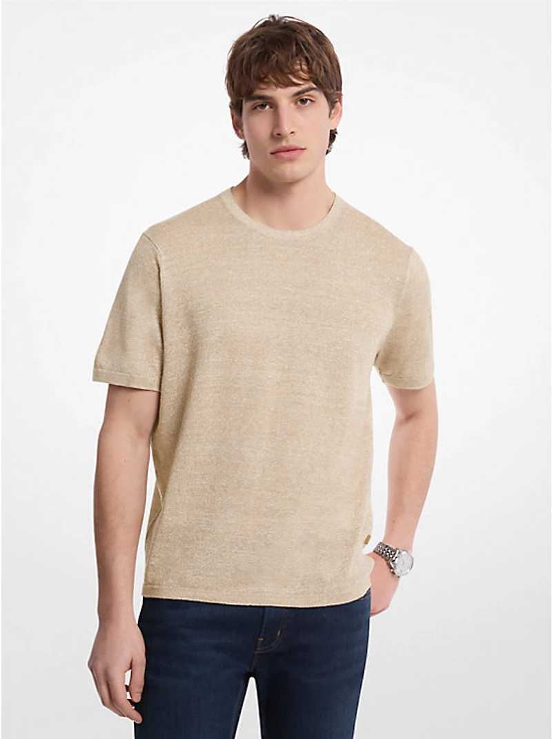 Linen and Cotton T-Shirt