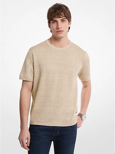 Linen and Cotton T-Shirt