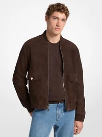 Suede Bomber Jacket