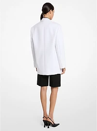 Oversized Stretch Cotton Blazer