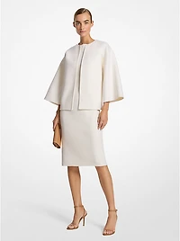 Double Faced Wool Kimono Jacket