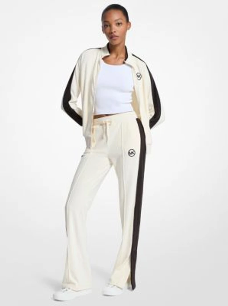 Stripe Velour Track Pants