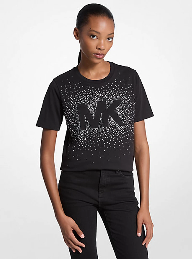 Embellished Logo Cotton T-Shirt