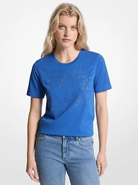 Embellished Logo Cotton T-Shirt
