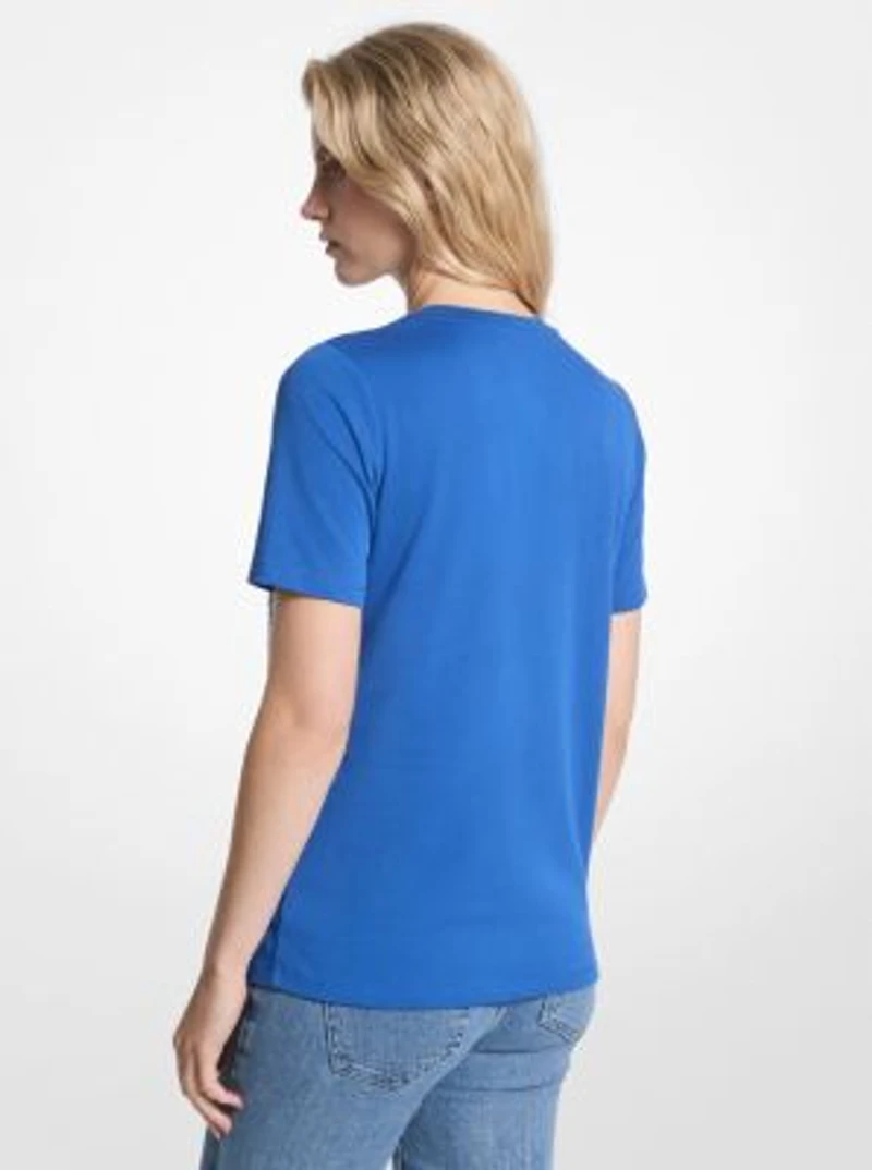 Embellished Logo Cotton T-Shirt