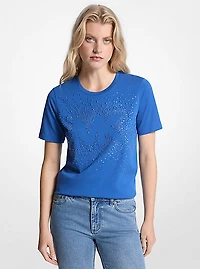 Embellished Logo Cotton T-Shirt