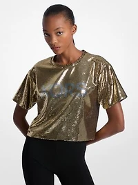 KORS Sequined Boxy T-Shirt
