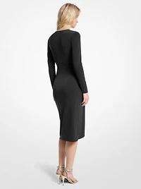 Stretch Matte Jersey Wrap Dress
