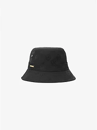 Logo Embossed Stretch Cotton Bucket Hat
