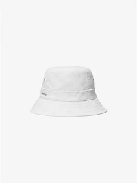 Logo Embossed Stretch Cotton Bucket Hat