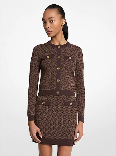 Logo Jacquard Cropped Jacket