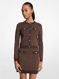 Logo Jacquard Cropped Jacket