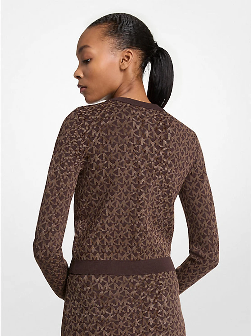 Logo Jacquard Cropped Jacket