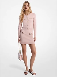 Logo Jacquard Knit Skirt