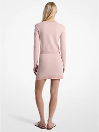 Logo Jacquard Knit Skirt