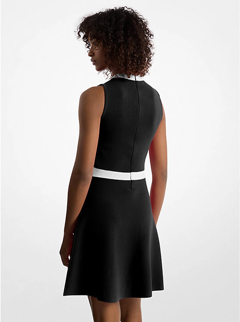 Viscose Blend Snap Dress