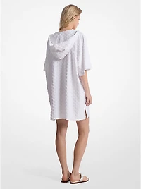Logo Embossed Cotton Terry Coverup