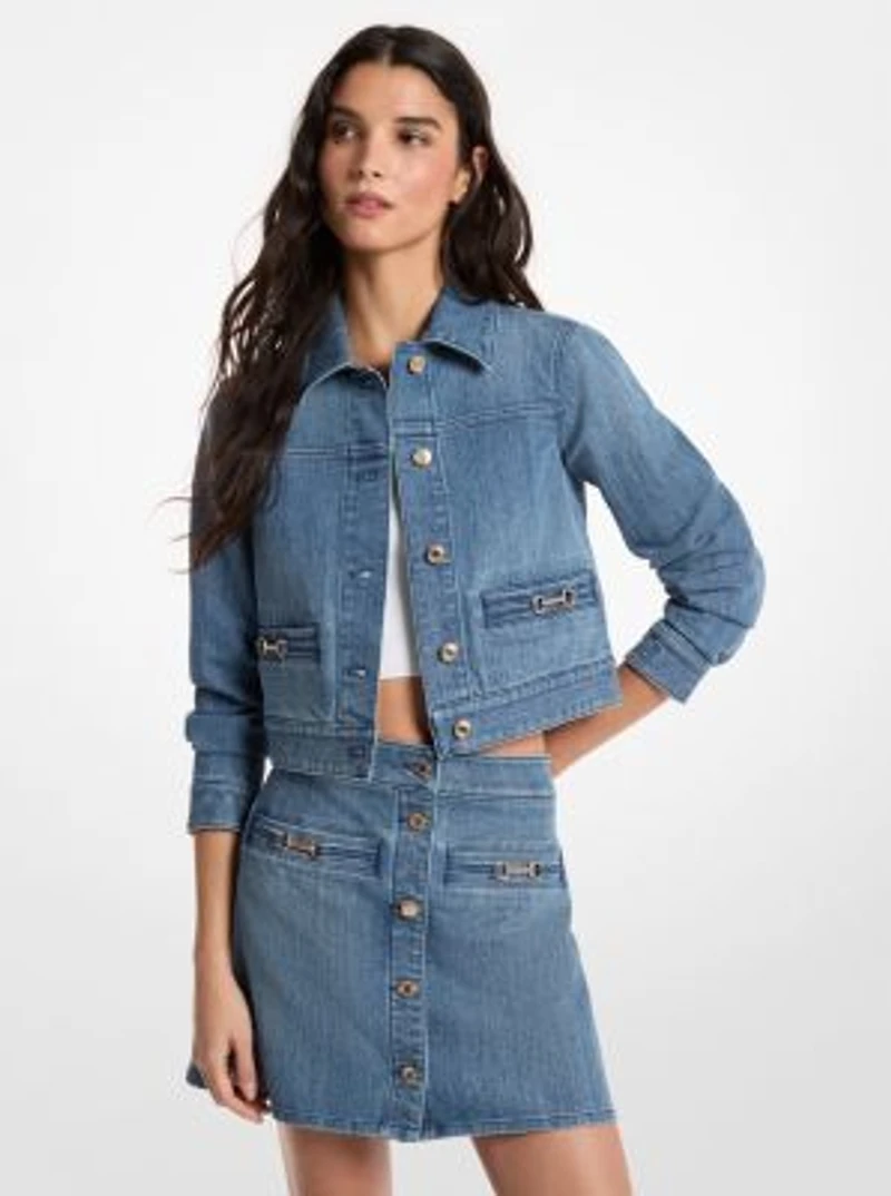 Carson Denim Cropped Jacket