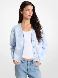 logo jacquard Cardigan