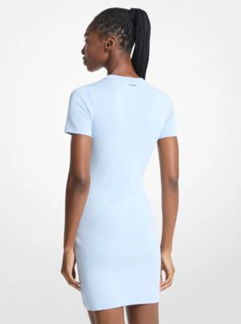 Viscose Blend Mini Dress