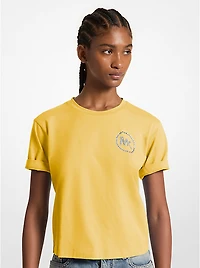 Embellished Logo Organic Cotton T-Shirt