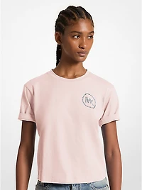 Embellished Logo Organic Cotton T-Shirt