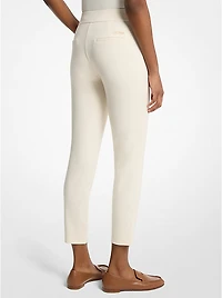 Viscose Blend Zip Pants