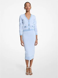 Tile Jacquard Midi Skirt
