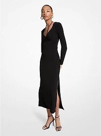 Stretch Matte Jersey Midi Dress