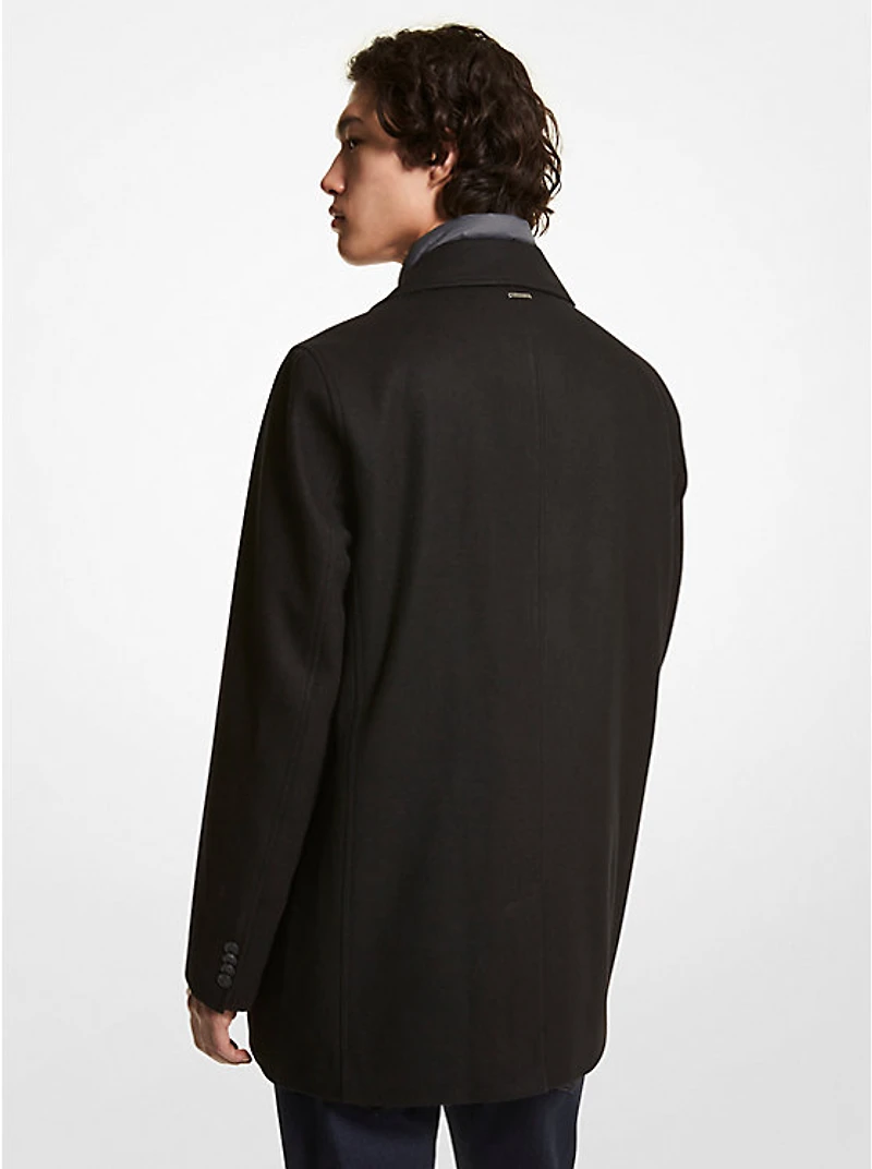 2-in-1 Wool Blend Coat