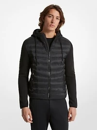 Galway Quilted Mixed-Media Jacket