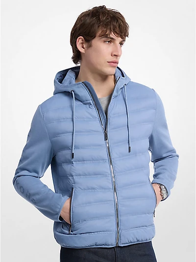 Galway Quilted Mixed-Media Jacket