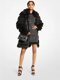 Faux Fur Layered Coat