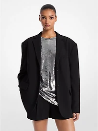 Oversized Crepe Blazer