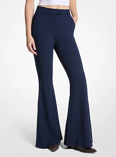 Stretch Crepe Flared Pant