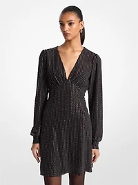 Rhinestone Georgette Dress