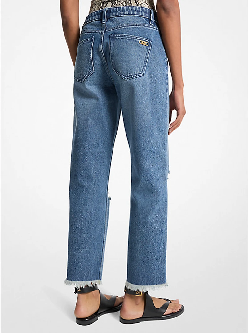 Distressed Denim Jeans